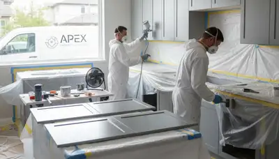 Professional cabinet painting in Reno, NV for durable, smooth kitchen finishes