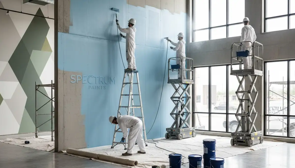 Commercial painting team applying durable coatings in Reno, NV for professional business properties