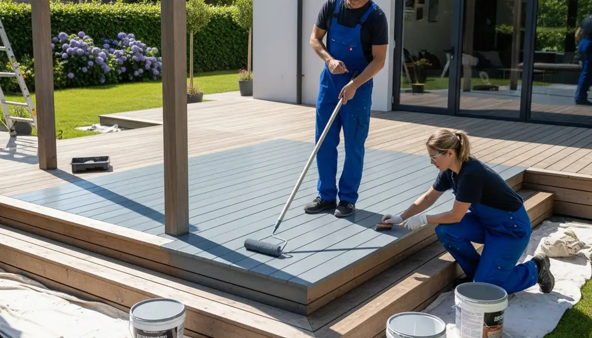 Reno, NV deck painting by Reno Paint Pros with durable coating for sun and weather protection