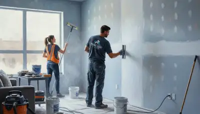 Reno, NV drywall repair by Reno Paint Pros for cracks, holes, and water damage with smooth texture matching