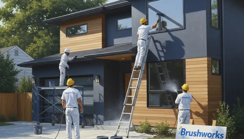Exterior house painting in Reno, NV by Reno Paint Pros for durable curb appeal and weather protection