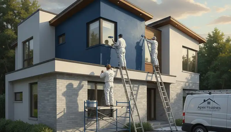 Reno, NV exterior house painting by professional painters for durable sun-resistant home protection