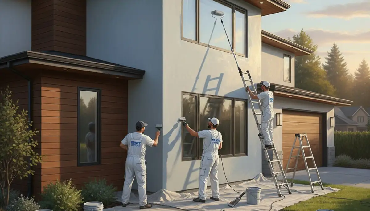 Reno, NV house painters applying exterior paint for durable high desert protection