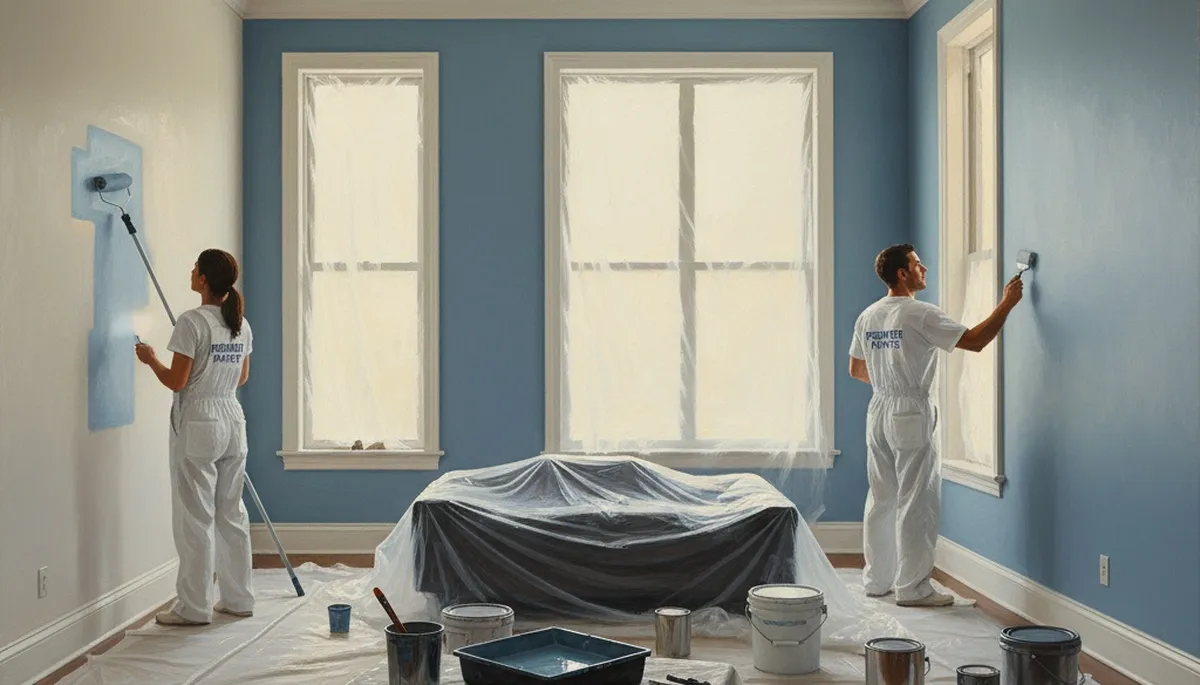 Interior house painting in Reno, NV by Reno Paint Pros, showing professional residential painting service
